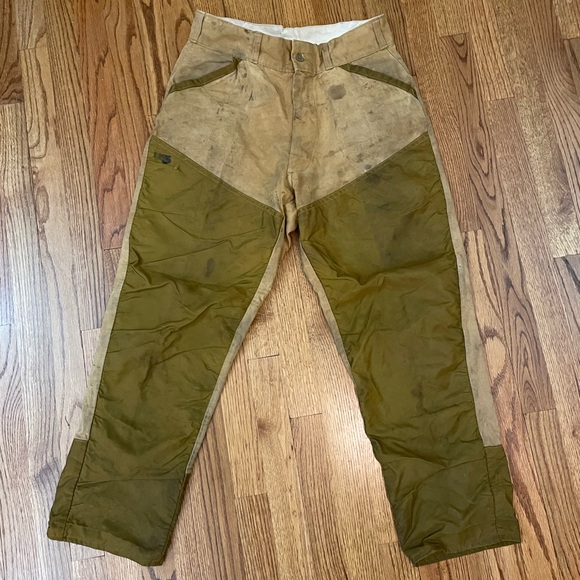 DISTRESSED VINTAGE WORK PANTS HUNTING BRIAR PANTS Winchester 30x30 - Picture 2 of 8